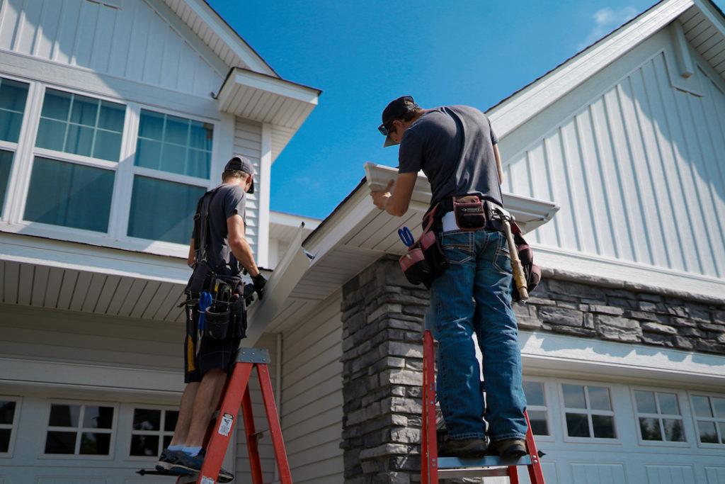 seamless gutter installation